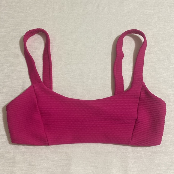 L*SPACE Women's JESS TOP Ribbed Bikini Top Size M - Picture 3 of 5